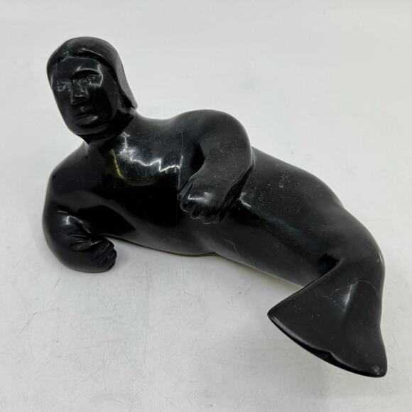 Inuit Hand Carved Sedna Sculpture by MOE POOTOOGOOK - Picture 1 of 8